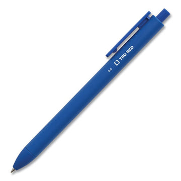 TRU RED™ Quick Dry Gel Pen, Stick, Fine 0.5 Mm, Blue Ink, Blue Barrel, 24-pack freeshipping - TVN Wholesale